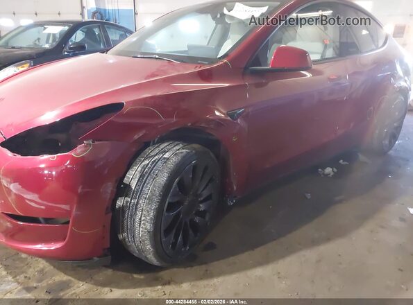 7SAYGDEFXSA352414 2025 TESLA MODEL Y Red წინა ხედი