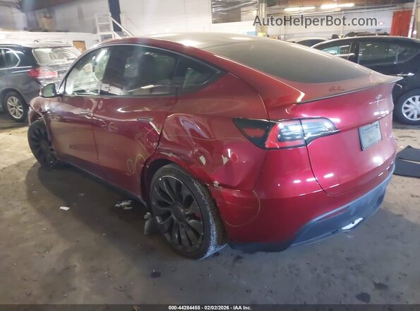 7SAYGDEFXSA352414 2025 TESLA MODEL Y Red უკანა მარცხენა