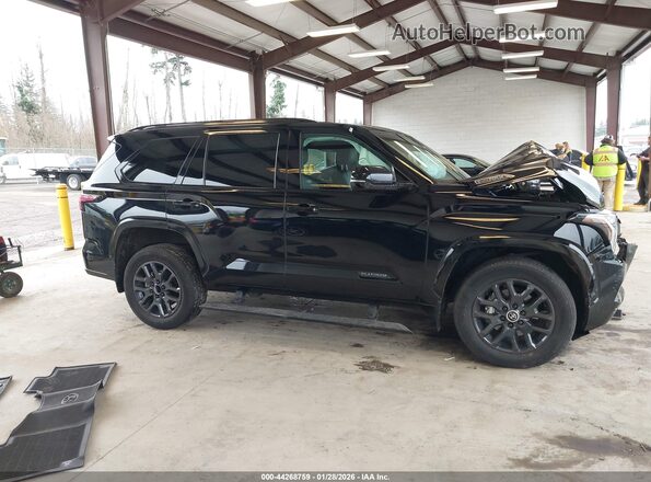 7SVAAABA4RX021151 2024 TOYOTA SEQUOIA Black Սարքավորումների վահանակի տեսք