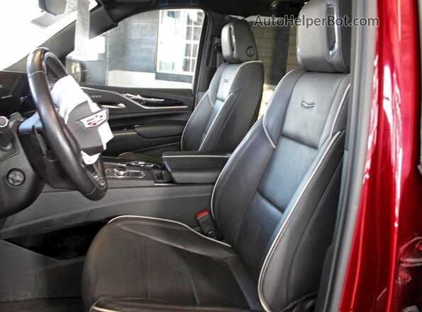1GYS4EKL0PR338399 2023 CADILLAC ESCALADE Red Rear seats view