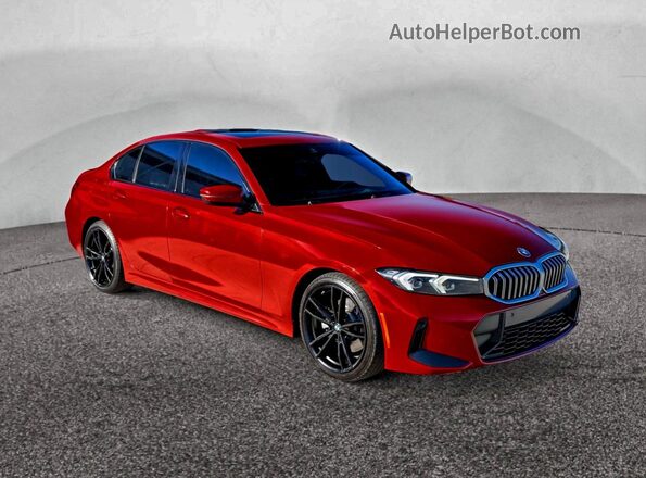 3MW69FF02P8C94623 2023 BMW 3 SERIES Red უკანა მარცხენა