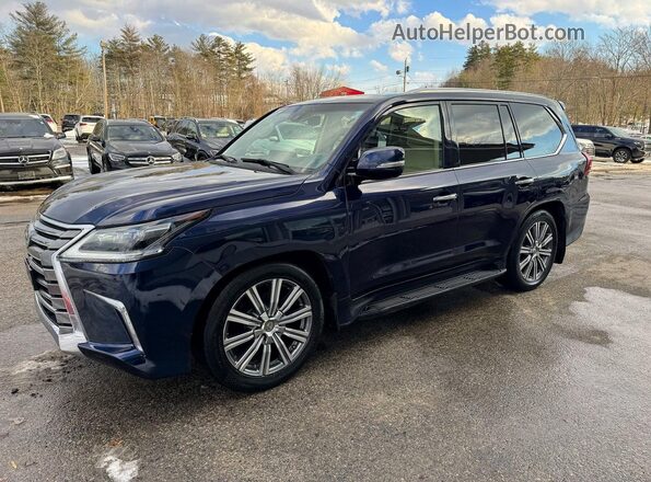 JTJHY7AX2H4242774 2017 LEXUS LX Blue Задня права чверть