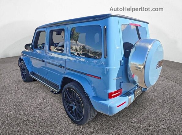 W1NYC7HJ6MX421825 2021 MERCEDES-BENZ G-CLASS Синий Передняя правая четверть