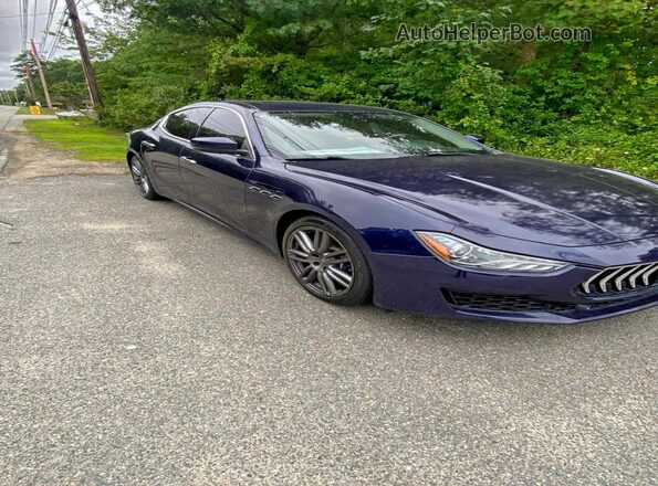 ZAM57YTL2J1270859 2018 MASERATI GHIBLI Blue უკანა მარცხენა
