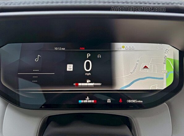 SAL1P9EU4PA135253 2023 LAND ROVER RANGE Black ხელსაწყოთა პანელის ხედი