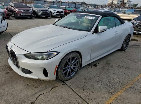 WBA23AT08NCJ12680 2022 BMW 4 SERIES White უკანა მარცხენა