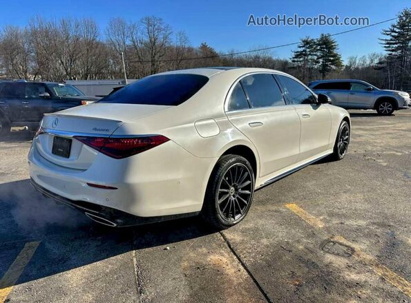 W1K6G7GB4NA122650 2022 MERCEDES-BENZ S Белый Передняя правая четверть