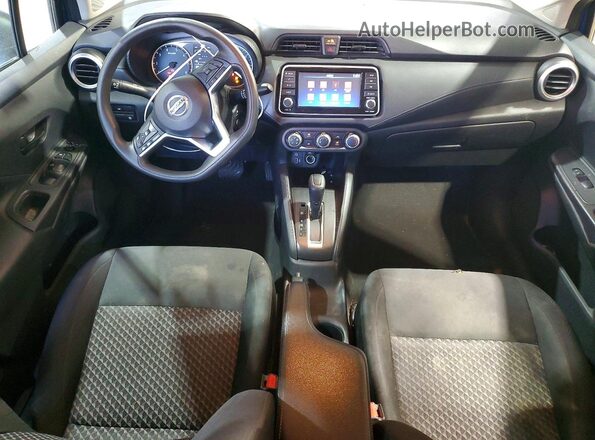 3N1CN8DV3NL825935 2022 NISSAN VERSA Blue Instrument cluster view