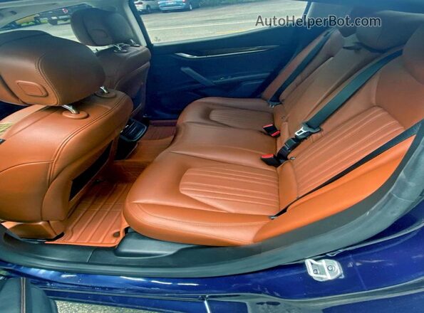 ZAM57YTL2J1270859 2018 MASERATI GHIBLI Blue წინა სალონის ხედი