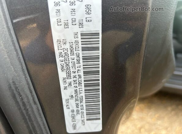 2C4RDGEGXKR658993 2019 DODGE CARAVAN Gray 