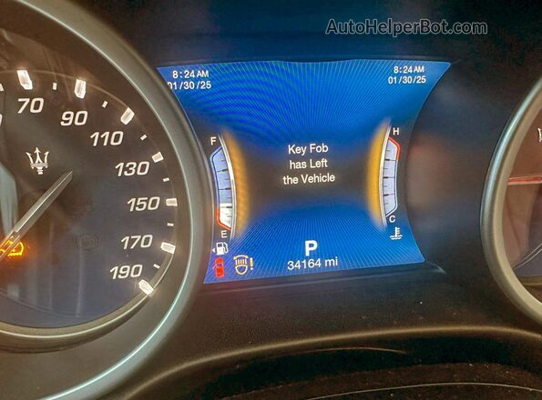 ZAM57YTL2J1270859 2018 MASERATI GHIBLI Blue ხელსაწყოთა პანელის ხედი