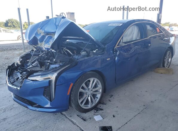 1G6DJ5RK7M0127093 2021 CADILLAC CT4 Синий Задняя левая четверть