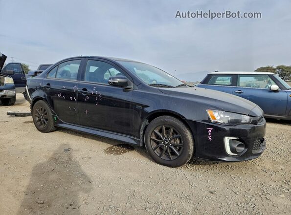 JA32U2FU7HU014015 2017 MITSUBISHI LANCER Черный Передняя правая четверть