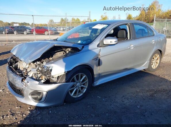 JA32U2FUXGU005629 2016 MITSUBISHI LANCER Silver წინა მარცხენა ხედი სამი მეოთხედიდან