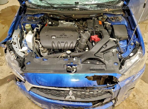 JA32V2FW7GU601800 2016 MITSUBISHI LANCER Blue Widok wnętrza z tyłu
