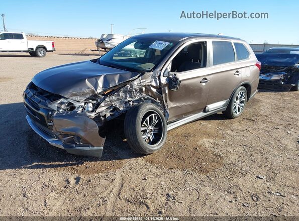 JA4AD2A39HZ018494 2017 MITSUBISHI OUTLANDER Gray Առջևի ձախ երեք քառորդ տեսարան