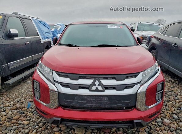 JA4AP3AU8LU027277 2020 MITSUBISHI OUTLANDER Maroon Вид ззаду