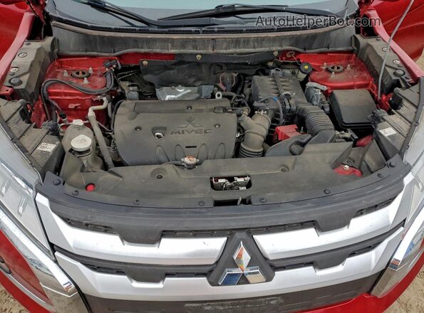 JA4AP3AU8LU027277 2020 MITSUBISHI OUTLANDER Maroon Вид наклейки з VIN-кодом