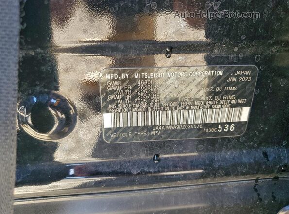 JA4ATWAA9PZ035576 2023 MITSUBISHI ECLIPSE Black 360 interior view