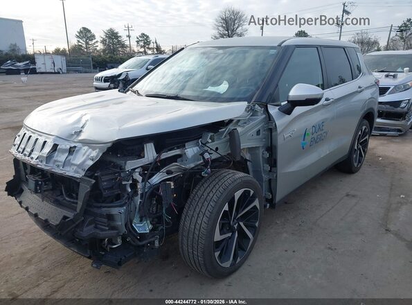 JA4T5UA92PZ033679 2023 MITSUBISHI OUTLANDER PHEV Silver Առջևի ձախ երեք քառորդ տեսարան