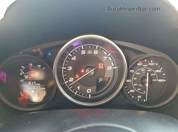 JC1NFAEK7H0102134 2017 FIAT 124 Silver Instrument cluster view