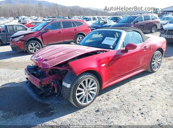 JC1NFAEK7H0127535 2017 FIAT 124 SPIDER Red Առջևի ձախ երեք քառորդ տեսարան