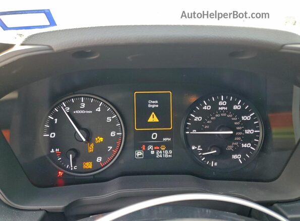 JF1GUABC3S8268177 2025 SUBARU IMPREZA White Instrument cluster view