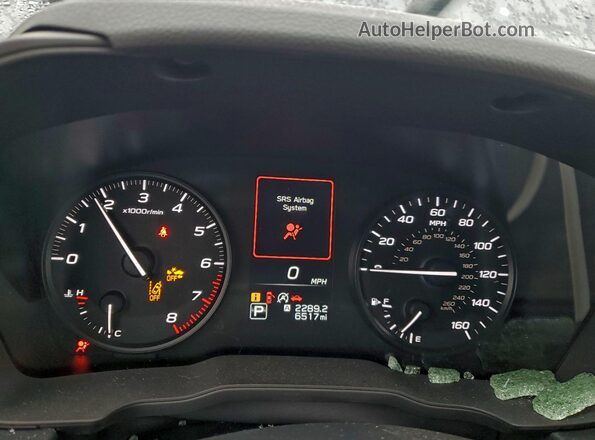 JF1GUABC8S8286688 2025 SUBARU IMPREZA Gray Instrument cluster view