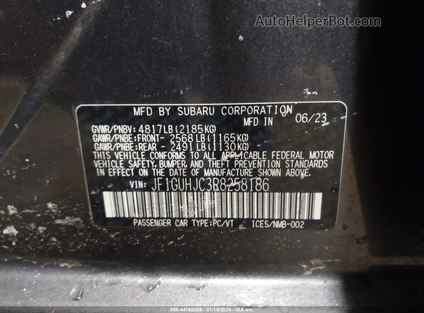 JF1GUHJC3R8258186 2024 SUBARU IMPREZA Gray 