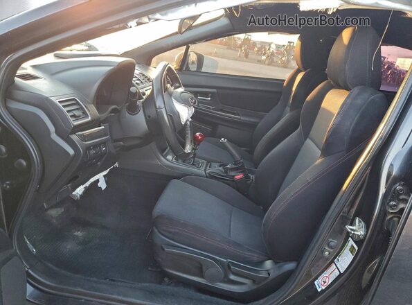 JF1VA1C69J9801036 2018 SUBARU WRX Угольный Вид салона спереди