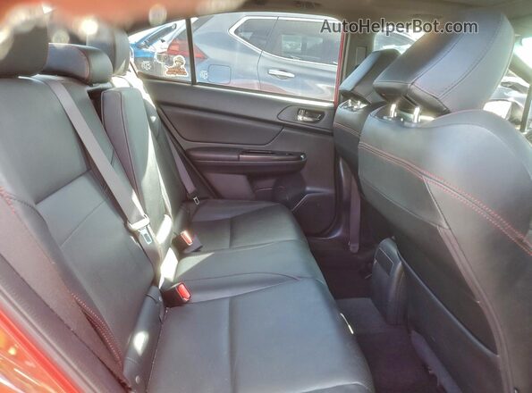 JF1VA1H68J9814448 2018 SUBARU WRX Red უკანა სავარძლების ხედი
