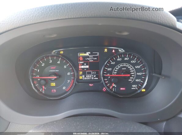 JF1VA2E65M9822845 2021 SUBARU WRX STI White Vista de los asientos traseros