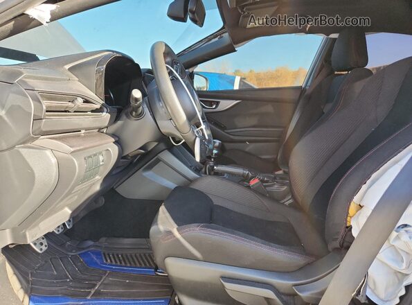 JF1VBAF62N9031602 2022 SUBARU WRX Silver Widok wnętrza z przodu