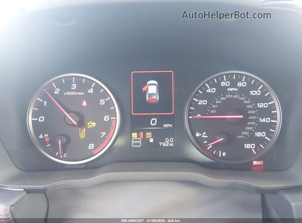 JF1VBAH68S9806459 2025 SUBARU WRX Gray Widok tylnych siedzeń