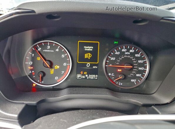 JF1VBAH6XN8028840 2022 SUBARU WRX Blue Instrument cluster view