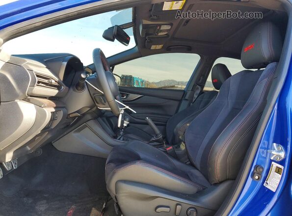 JF1VBAL67P9822344 2023 SUBARU WRX Blue წინა სალონის ხედი