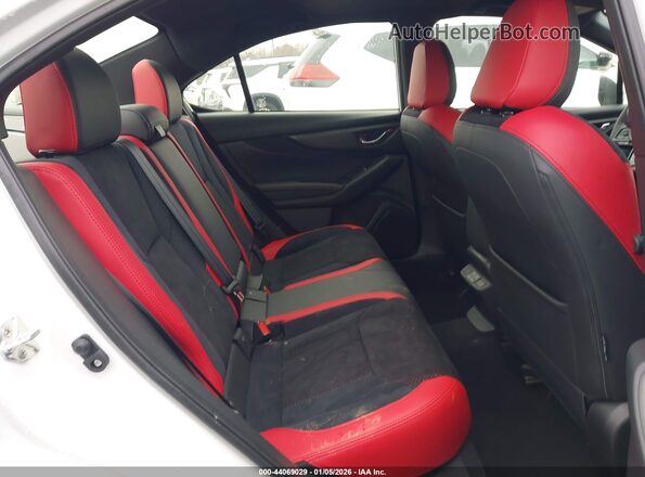 JF1VBAN61S9800801 2025 SUBARU WRX White Widok naklejki z numerem VIN
