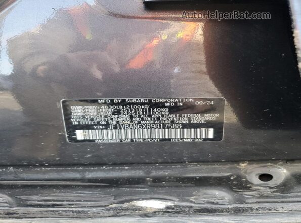 JF1VBAN6XR9817588 2024 SUBARU WRX Gray Շարժիչի բաժամունքի տեսք