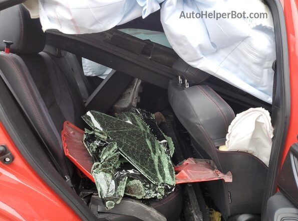 JF1VBAU67N8006977 2022 SUBARU WRX Red Rear seats view