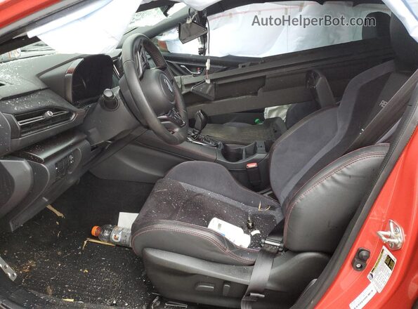 JF1VBAU67N8006977 2022 SUBARU WRX Red Front interior view