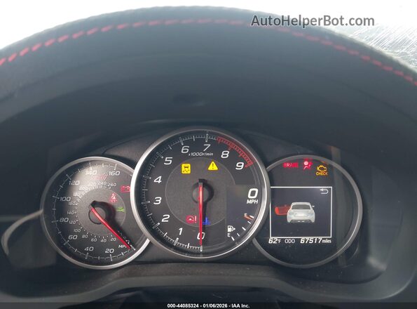 JF1ZCAD14L9700679 2020 SUBARU BRZ White უკანა სავარძლების ხედი