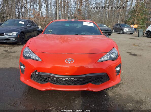 JF1ZNAA15H9707467 2017 TOYOTA 86 Оранжевый Вид щитка приборов