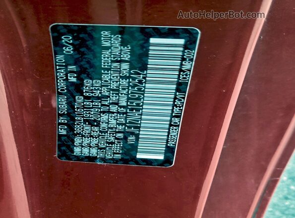 JF1ZNAE15L9752542 2020 TOYOTA 86 Красный Вид подкапотного пространства