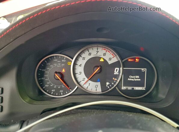 JF1ZNAE15L9752542 2020 TOYOTA 86 Красный Вид щитка приборов