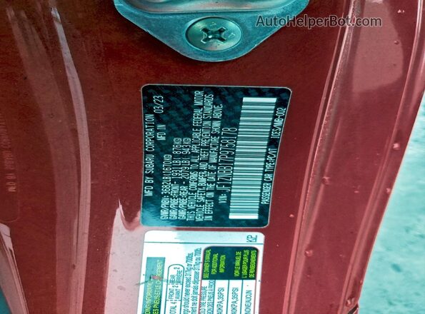 JF1ZNBB17P9758178 2023 TOYOTA GR Red Vista del compartimento del motor