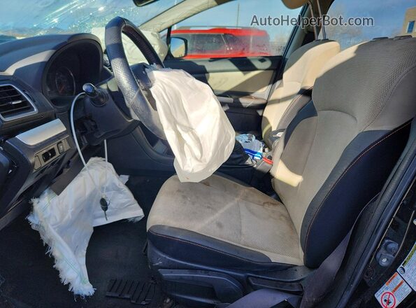 JF2GPABC0GG201360 2016 SUBARU CROSSTREK Black წინა სალონის ხედი
