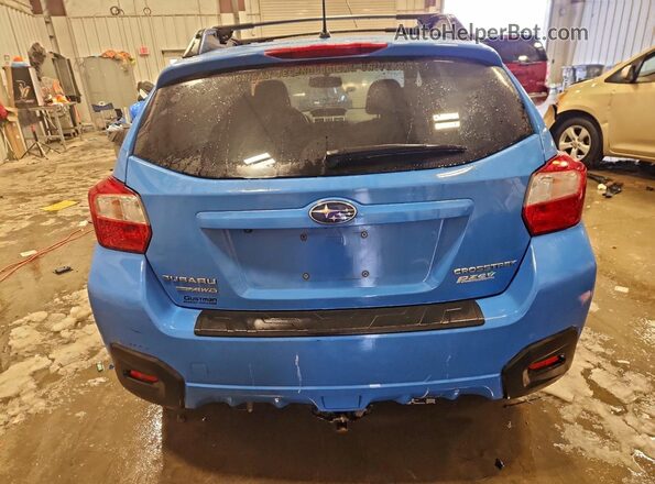 JF2GPABC9G8239504 2016 SUBARU CROSSTREK Blue Вид ззаду
