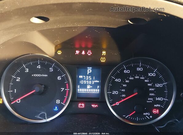 JF2GPABCXG8300133 2016 SUBARU CROSSTREK Cream Вид задніх сидінь