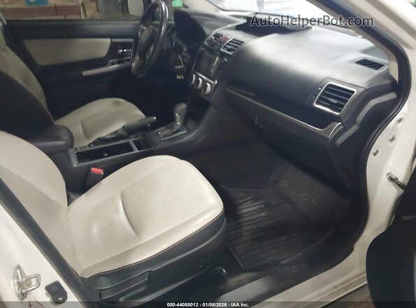 JF2GPBLC1GH204167 2016 SUBARU CROSSTREK HYBRID White წინა სალონის ხედი