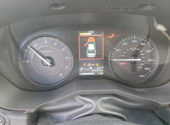 JF2GTABC3N8275133 2022 SUBARU CROSSTREK Silver Widok zestawu wskaźników